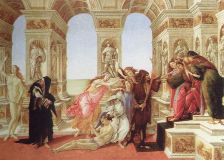 Sandro Botticelli calumny of apelles oil painting picture